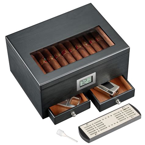 electric humidifier for cigar box|humidors for cigars 25 50.